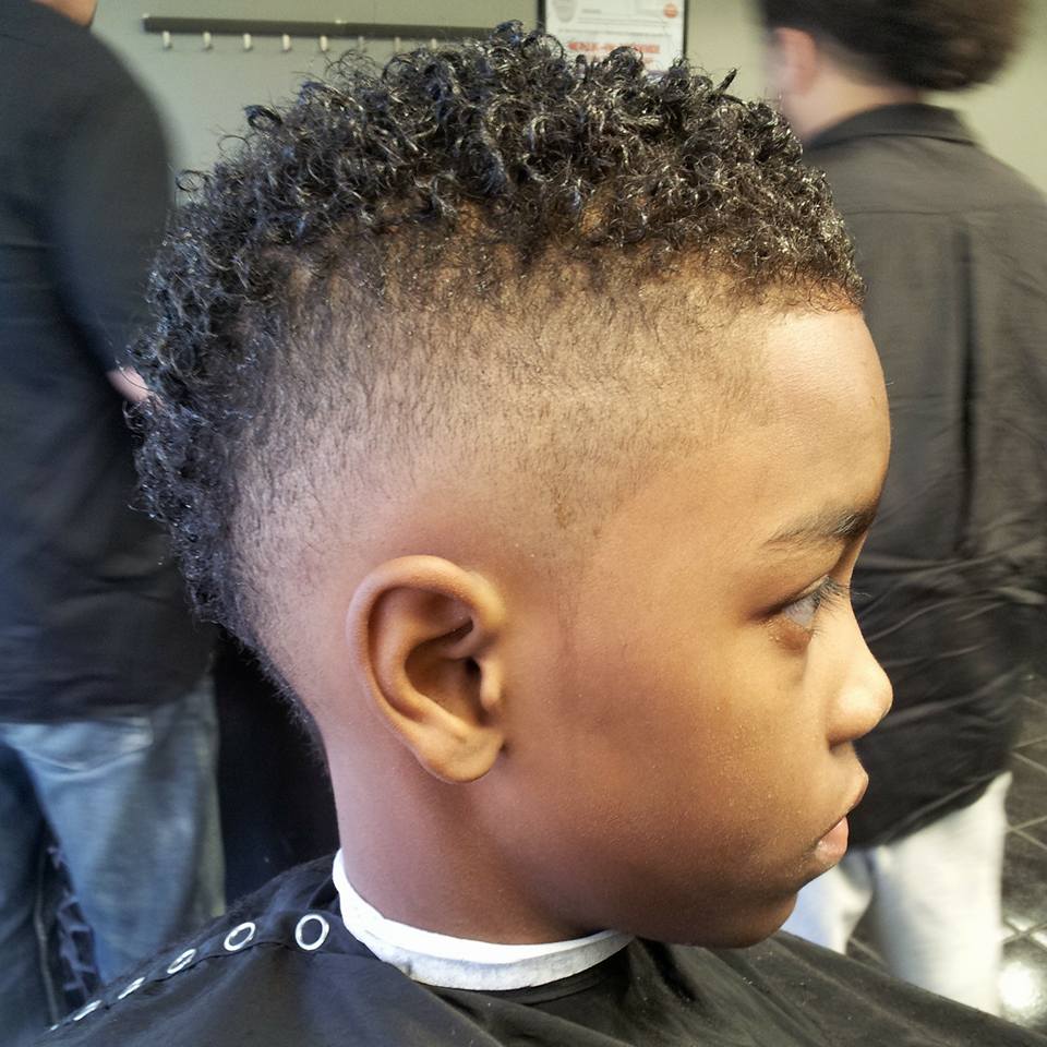 kids haircut by Jean at Atomic Salon