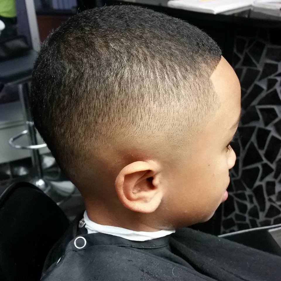 kids fade haircut at Atomic Salon